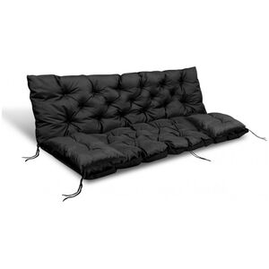 AIO FACTORY ZESTAW OGRODOWY 100x60x50CM + 2 PODUSZKI 42X42 CM CZARNY