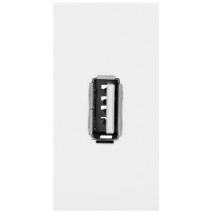Orno NOEN USB data, gniazdo modułowe 22,5x45mm USB data 2.0, piny, białe