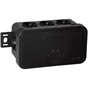 Orno Puszka n/t CLICK, IP54, 8 przepustów, 80x45x41mm, czarna, 100 szt.