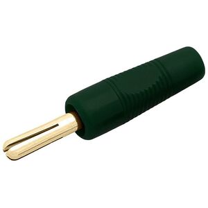 Adapter AV Blow 8443#                Wtyk banan przykręcany zielony 44mm złoty hq