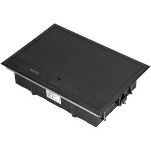 Orno Puszka podłogowa na gniazda modułowe 8 x 45x45mm lub 16 x 22,5x45mm, pokrywa: plastik, czarna