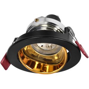 Orno FONDI RC ramka dekoracyjna oprawy punktowej, MR16/GU10 max. 50W, okrągła, stała, aluminiowa, czarno-złota