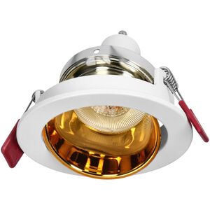 Orno FONDI RC ramka dekoracyjna oprawy punktowej, MR16/GU10 max. 50W, okrągła, stała, aluminiowa, biało-złota