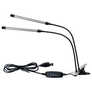 Lampa stołowa Blow 71-300# Lampa stojąca do uprawy roślin z klipsem podwójna