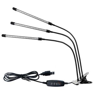 Lampa stołowa Blow 71-301# Lampa stojąca do uprawy roślin z klipsem potrójna