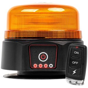 AMiO Bezprzewodowa lampa ostrzegawcza kogut led z pilotem r65 r10 12v 24v amio-03932