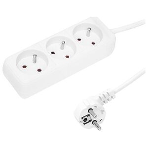Blow 98-711# Przedłużacz sieciowy pr-370p 3-gniazda z uziemieniem 1,5m biały 3x1,5mm