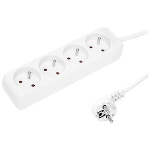 Blow 98-715# Przedłużacz sieciowy pr-470p 4-gniazda z uziemieniem 3m biały 3x1,5mm
