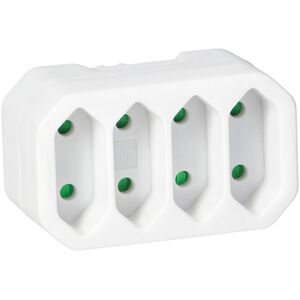 Orno Rozgałęźnik 4x2P euro, biały