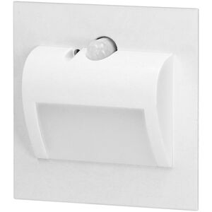 Oprawa schodowa Orno DRACO LED NEW 1,5W, oprawa schodowa podtynkowa, 12VDC, 30lm, 6000K, biała, czujnik ruchu i zmierzchu