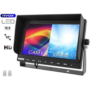 Nvox Monitor  lcd 9cali z obsługa do 2 kamer 4pin 12v 24v
