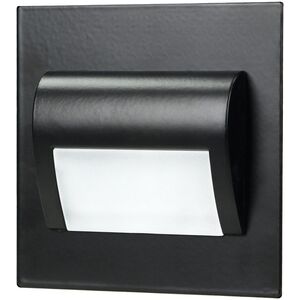 Oprawa schodowa Orno DRACO LED NEW 1,5W, oprawa schodowa podtynkowa, 12VDC, 30lm, 3000K, czarny, innowacyjny sposób montażu