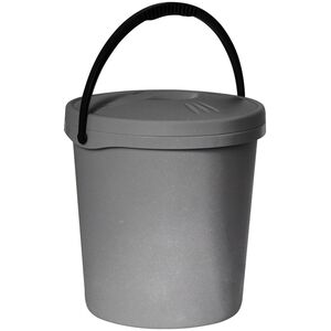 Plast Team Wiadro z pokrywą 16 L szary