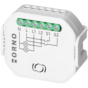 Orno Przekaźnik dopuszkowy 2-kanałowy Tuya Smart Wi-Fi+BLE
