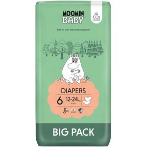 MOOMIN Baby, Pieluszki 6 JUNIOR (12-24kg), 51 szt. EKO BIG PACK