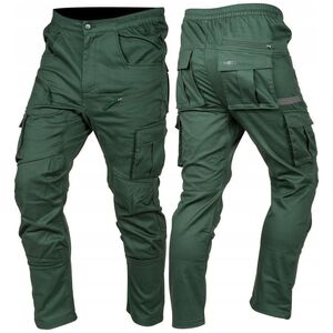 Spodnie robocze OUTDOOR, typu jogger, zielone, rozmiar XS