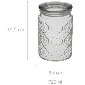 55 γυάλινο δοχείο DOLCE με καπάκι, 720 ml 13795008 5902973434873