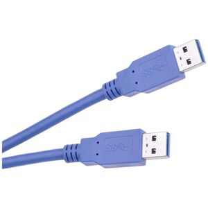 Kabel USB LP USB-A - USB-A 1.8 m Fioletowy (LEC-KPO2900)