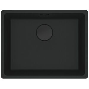 Franke Granitinė plautuvė Νεροχύτης Franke Maris, MRG 110-52, Juoda matinė, juodas ekcentrinis ventilis 13472009 7612986238112