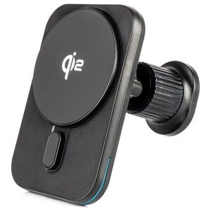 Uchwyt samochodowy na telefon do kratki i na kokpit z szybk? ładowark? indukcyjn? Qi2 15W AMIO-04179