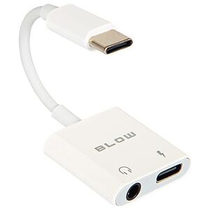 66-169# Adapter usb wtyk usb-c gniazdo usb-c + gniazdo jack 3,5