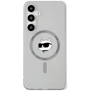 Etui Karl Lagerfeld Button Choupette      Head Printed Logo MagSafe Samsung Galaxy S25 czarny