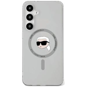 Etui Karl Lagerfeld Button Karl Head      Printed Logo MagSafe Samsung Galaxy S25 czarny