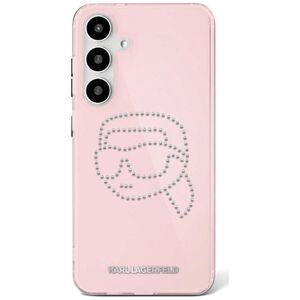 Etui Karl Lagerfeld Rhinestones K. Head   Logo Samsung Galaxy S25 różowy