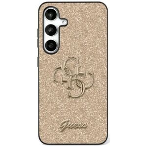 Guess Fixed Glitter Big 4G Metal Logo case for Samsung Galaxy S25 Plus gold