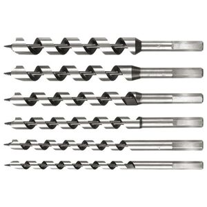 Wiertło Vorel do drewna spiralne sześciokątne 10 12 14 16 18 20mm zestaw (22465)
