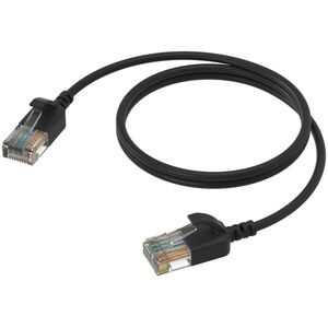 Καλώδιο δικτύου Procab PROCAB CSD560B/3 Slimline - CAT6A RJ45 - RJ45 U/UTP μαύρη έκδοση - 3 m 13294362 5414795047099