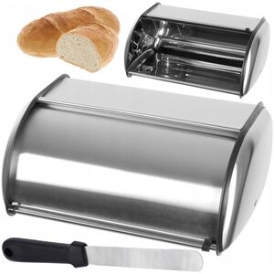 Chlebak Brunbeste CHLEBAK STALOWY Z DESKĄ ORAZ MASELNICZKĄ BRUNBESTE BB-2752