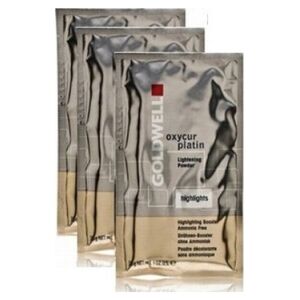 Goldwell Set Trio, Goldwell, Oxycur Platin, Λεύκανση, Οξειδωτική πούδρα μαλλιών, 3 τεμ., 30 g Για γυναίκες 13321843 4021609012535
