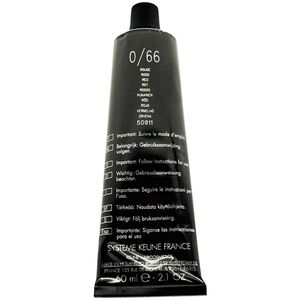 Keune Keune, Χρώμα Tinta, Μόνιμη Βαφή Μαλλιών, 0/66 Κόκκινο, 60 ml για γυναίκες 13321969 8717185382006