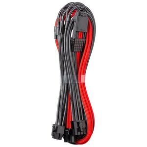 CableMod CableMod RT-Series PRO ModMesh 12VHPWR to 3x PCI-e Cable for ASUS/Seasonic - 60cm, carbon/κόκκινο 13334496 694365692323