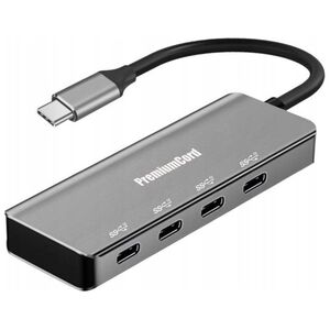 PremiumCord USB HUB PREMIUMCORD USB-C Hub για 4x USB 3.2 Type-C, 5G SuperSpeed, Αλουμίνιο 13218934 8592220023218