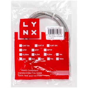 Καλώδιο Patch Lynx CS LYNX Cat5E, UTP - 5m, šedý 13244137 8591205719849