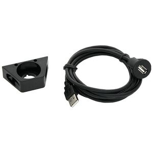 Blow 2083# Samochodowe złącze montażowe  usb wtyk-gniazdo z podst. 2m