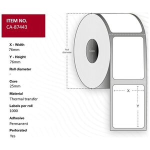 Capture CA-87443 etykiet do nadruku