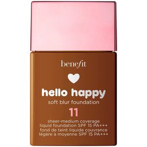 Benefit Benefit, Hello Happy Soft Blur, Matte Finish, Liquid Foundation, 11, Dark Neutral, SPF 15, 30 ml για γυναίκες 13076734 602004089687