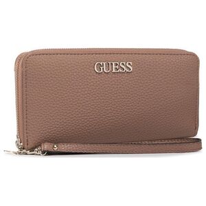 Guess Guess, Alby, Leather, Wallet, SLG Large Zip, Beige, For Women For Women