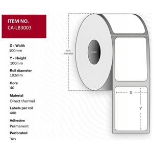 Capture Label 100x100, Core 40, 13232689 5706998985903