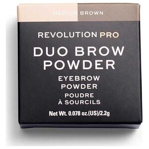 Makeup Revolution Makeup Revolution, REVOLUTION PRO, Vegan, Πούδρα φρυδιών, μεσαίο καφέ, 2,2 g για γυναίκες 13075566 5057566091275