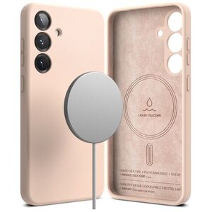 RINGKE SILICONE MAGNETIC MAGSAFE GALAXY S25+ PLUS PINK SAND