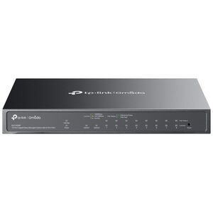 TP-Link Omada ES210GMP łącza sieciowe Zarządzany Gigabit Ethernet (10/100/1000) Obsługa PoE Czarny