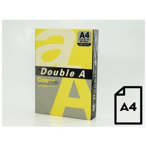 Double A Έγχρωμο χαρτί Double A, 80g, A4, 500 φύλλα, Lemon 13831969 8858740000000
