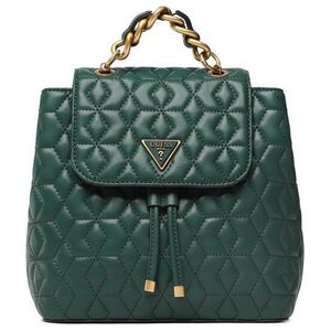 Guess, Elenia, Polyurethane, Textile Backpack, Forest Green, For Women For Women
