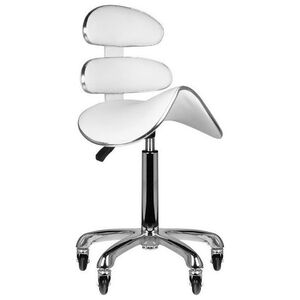 Activeshop Taboret kosmetyczny roll speed AM-880 biały