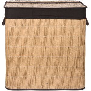 Laundry box with divider G21 63555176, 150l, rattan