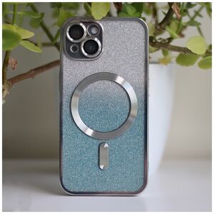 Glitter Chrome Mag case for iPhone 12 6,1&quot; silver gradient 5900495232083